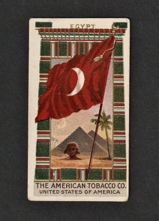 Flags Of All Nations: Egypt: A.  T.  C.  Tobacco Cigarette Card 1895: T428 ? As N9