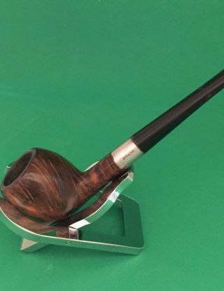 Sterling Hall By Briarcraft Medium Apple Pipe With Sterling Silver Band