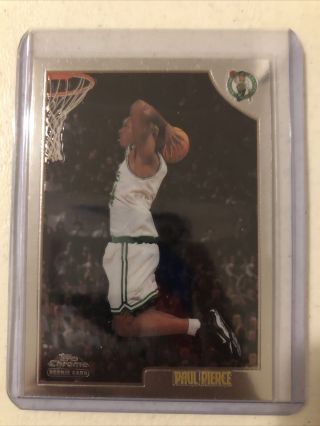 1998 - 99 Topps Chrome Paul Pierce Rc Rookie Boston Celtics 135 Centered
