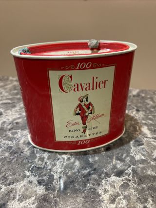 Vintage Cavalier King Size Cigarettes Tobacco Tin (cond)