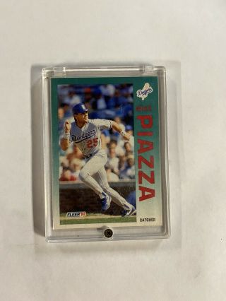 1992 Fleer Update Mike Piazza Los Angeles Dodgers 92 Baseball Card
