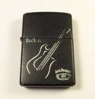 Zippo Lighter Jack Daniels Rocks Old No.  7 Black