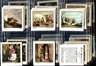 Tobacco Card Set,  Godfrey Phillips,  Old Masters,  Classic Paintings,  1939