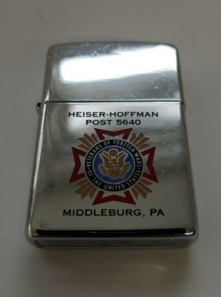 Zippo Lighter Veterans Of Foreign Wars Of The United States Middleburg,  Pa