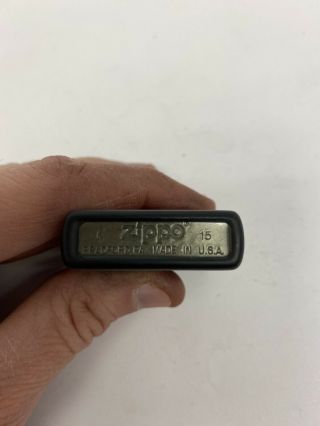 Black Zippo Lighter With Devil And Drum set Image 3