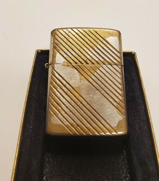 1981 Zippo Lighter Gold Tone Good Snap All With Great Pocket Wear