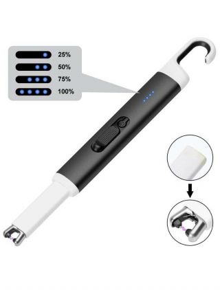 Lcfun Lighter Usb Rechargeable Candle Lighter Flameless Electronic Lighter