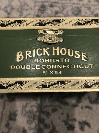 BRICK HOUSE Robusto 5 X 54 DOUBLE CONNECTICUT WOOD CIGAR BOX Crafts 3