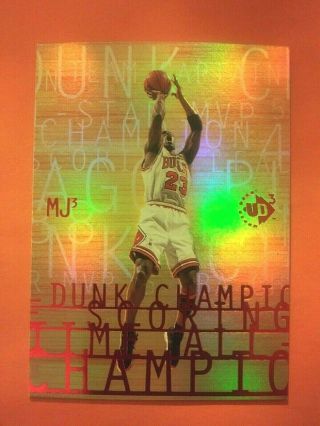 1997 - 98 Upper Deck Ud3 Michael Jordan Mj3 - 2 Diecut