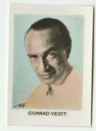 Conrad Veidt Card 297 Real Film Photos Hand - Colored Orami Dresden 1932