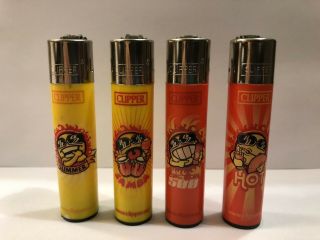 Rare Sunshine Clipper Lighter Set - Set Of Four