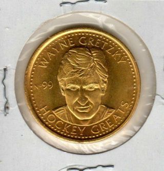 1996 - 97 Got - Um Hockey Greats Coin Wayne Gretzky Gold