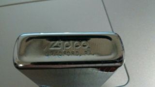 Vintage 1981 Zippo Polished Chrome Monogram Slim Lighter 3