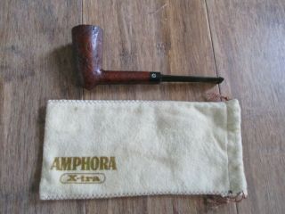 Vintage Amphora X - Tra Briar Holland 728 - 648 Tobacco Pipe W/pouch