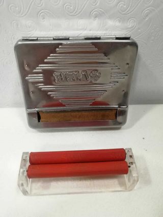 VINTAGE Collectors RIZLA METAL CIGARETTE ROLLING MACHINE MADE IN FRANCE 3