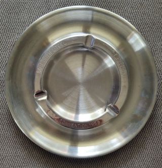 Mclouth Steel Corporation S.  A.  E.  Convention 1959 Detroit,  Mi Stainless Ashtray