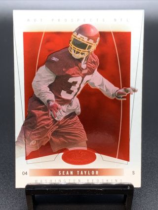Sean Taylor Sp Rc 3/50 2004 Fleer Hot Prospects (red Hot) Rookies 103