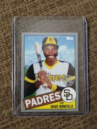 2020 Topps Mini On Demand Dave Winfield 1985 1/1 Platinum Parallel Ssp Padres