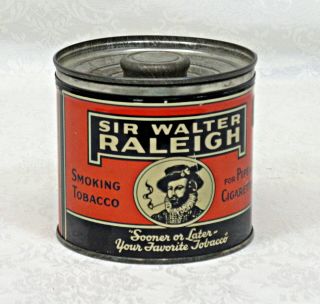 Vintage Sir Walter Raleigh Tobacco Tin,  Brown & Williamson