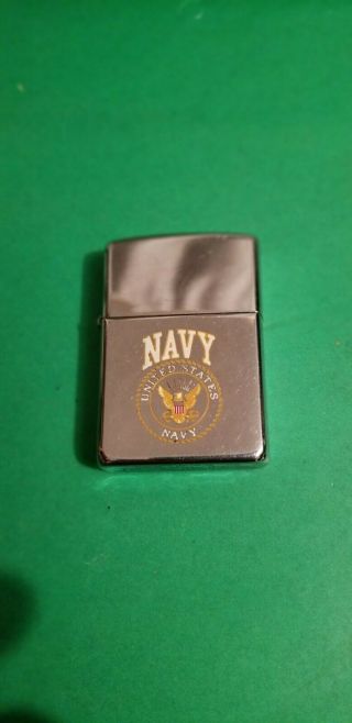 1996 Zippo Windproof Lighter With The United States Navy Seal A Xii