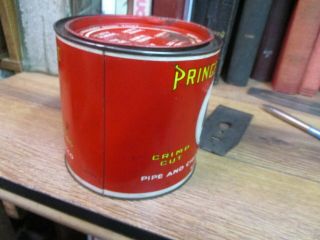 Vintage EMPTY Prince Albert Pipe & Cigarette Tobacco Round 14 oz TIN CAN Antique 3