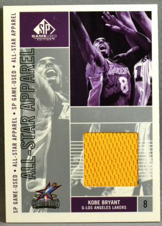 02 - 03 Ud Sp Game Kobe Bryant All - Star Jersey Shorts 2002 2003 La Lakers Mvp