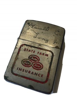1958 - 59 Zippo Lighter State Farm Insurance Case Only No Insert