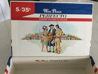 Wm.  Penn Perfecto Cigar Box (box Only) Collectable