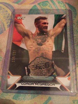 Conor Mcgregor 2016 Topps Ufc Knockout Parallel 118/227