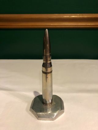 Vintage Wwii Era Trench Art Military Bullet Shape Cigarette Lighter