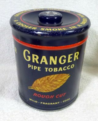 Vintage Granger Pipe Tobacco - Rough Cut - Pointer Dog - Tin