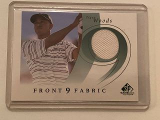 2002 Sp Game Front 9 Fabric Tiger Woods Shirt Upper Deck More Combined Ship