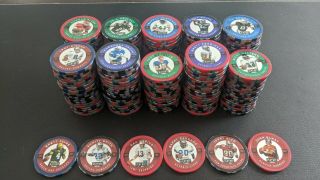 1997 Playoff Absolute Chip Shots Complete Set (200) Football Poker Chip Coins