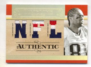Randy Moss 2007 Playoff National Treasures Triple Patch 14/25 Patriots