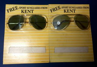Nip Vintage Kent Cigarettes Promotional Sport Sunglasses Birex Aviator Glasses