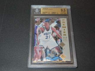 Kevin Garnett 1995 Sp Rookie Card 159 Minnesota Timberwolves Bgs 9.  5 Gem