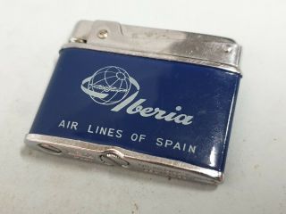 Antique Cigarette Lighter Leo Grus Pat Nº 518923 Advertising Iberia Airlines