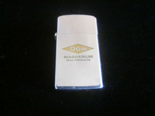 Zippo 1965 Dow Chemical Advertising Magnesium Mill Products Lighter Vietnam Old