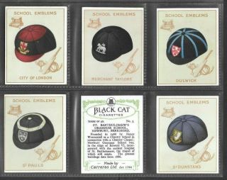 Carreras 1929 (emblems) Full 40 Card Set  School Emblems - Large