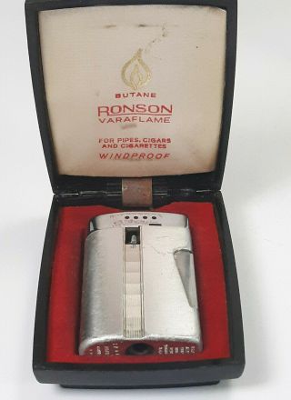 Vintage Ronson Varaflame Comet 500 Butane Pipe Lighter