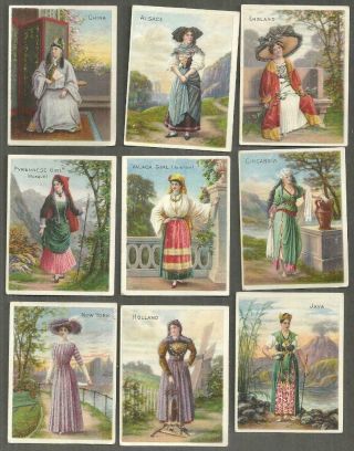 1890 Tobaccos Cards Trade Cards Turkish Trophies Cigarettes Costumes & Scenery