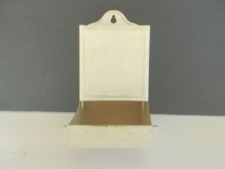 Vintage Tin Match Stick Holder,  Wall Mount 2