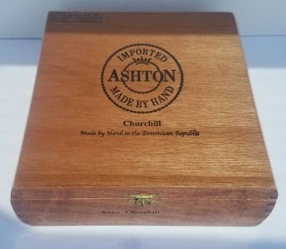 Ashton Churchill Empty Cigar Box