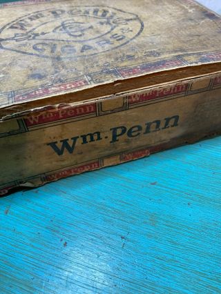 Vintage WM Penn Cigar Box General Cigar Company 2