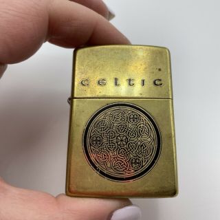 Zippo Celtic Design Collectible Cigarette Lighter Retro Wow Unique Hard To Find