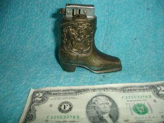 (002) Made In Occupied Japan Cowboy Boot Cigarette Lighter Vintage,  Rare,  Vintage
