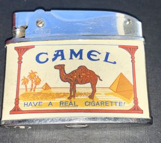 Vintage Retro Rare Collectible Penguin Camel Lighter Made In Japan 18250