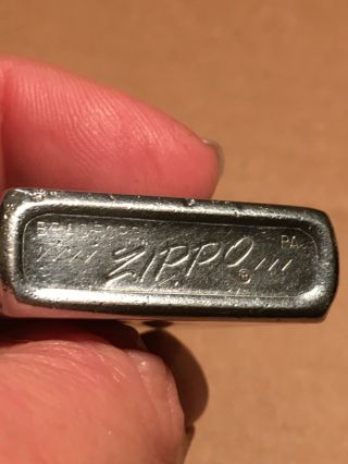 Estate find 1976 zippo lighter loose hinge pocket Worn Good snap project 3