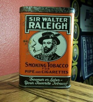 Vintage Sir Walter Raleigh Tobacco Tin (empty) - Brown & Williamson Tobacco Corp.