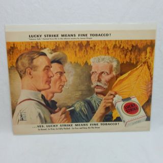 1943 Lucky Strike Cigarettes The American Tobacco Company Advertisement